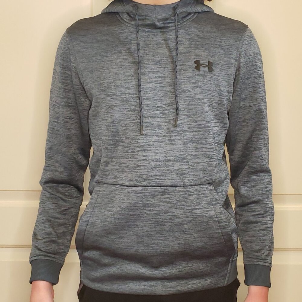UNDER ARMOUR - Kids Blue Pullover Hoodie - Size S